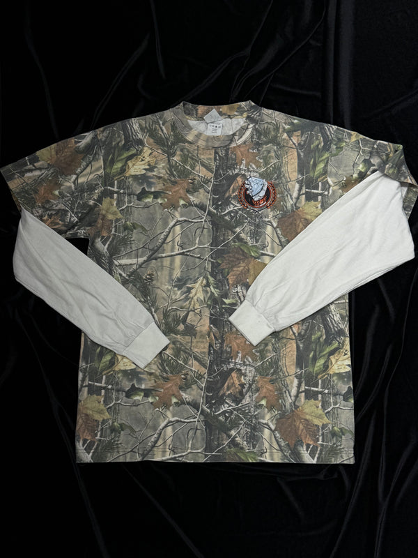 Long Sleeve Camo Tee Fl Orange